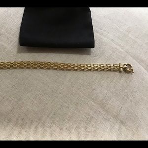 14K gold Bismarck bracelet, 8 g